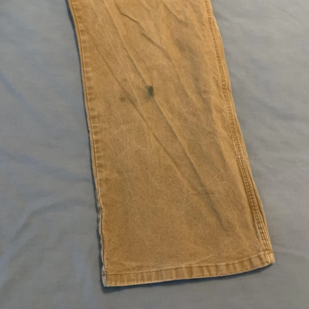 Dickies Carpenter Pants Mens 43x32 Brown Canvas Relaxed Fit Workwear 874 Stretch
